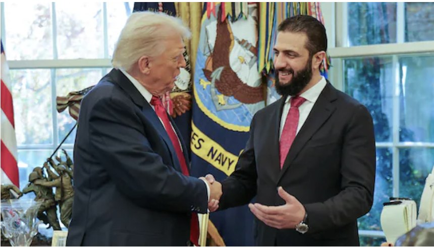 President Trump hosts Ahmed al-Sharaa at the White House